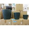 2 News 3 Piece Sets of Ceramic Planters