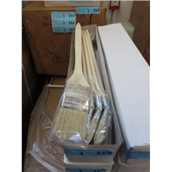 3 Dozen New Long Handled 2" Angled Brushes