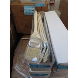 3 Dozen New Long Handled 2" Angled Brushes