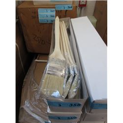 3 Dozen New Long Handled 2" Angled Brushes