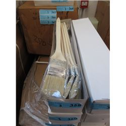 3 Dozen New Long Handled 2" Angled Brushes