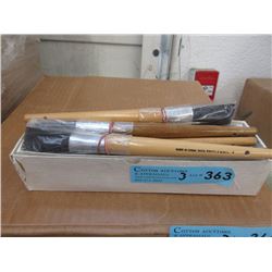 3 Dozen New #4 Artist Bristle Brushes