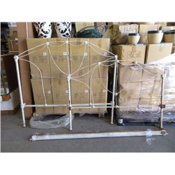 Vintage Twin Size Wrought Iron Bed Frame