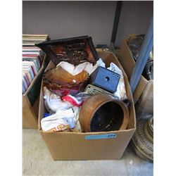 Carnival Glass Bowl, Pottery Bean Pot & More