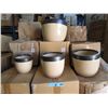 Image 1 : New 4 Piece Set of Glazed Ceramic Plant Pots