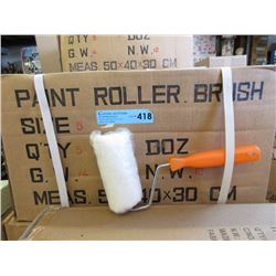 4 Dozen New 5" Paint Rollers with Handles