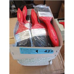4 Dozen New 2-1/2" Pure Bristle Paint Brushes