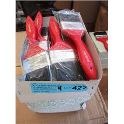 4 Dozen New 2-1/2" Pure Bristle Paint Brushes