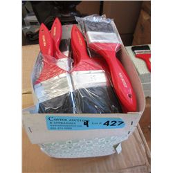 4 Dozen New 2-1/2" Pure Bristle Paint Brushes