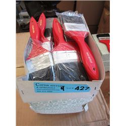 4 Dozen New 2-1/2" Pure Bristle Paint Brushes