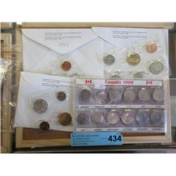 3 Proof-Like Canadian Coin Sets + 1999 Quarter Set