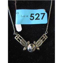Signed "Kit Heath" Sterling Silver Celtic Necklace