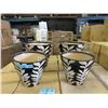 Image 1 : Two New 2 Piece Sets of Glazed Ceramic Plant Pots
