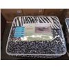 Image 1 : New Queen Size Animal Stripe Sherpa Blanket