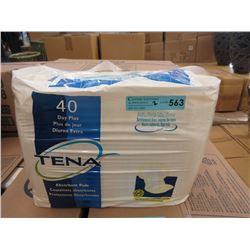 2 Cases of New Tena Day Plus Absorbent Pads