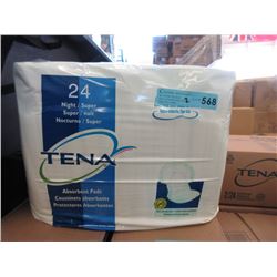 2 Cases of New Tena Night/Super Absorbent Pads