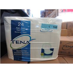 2 Cases of New Tena Night/Super Absorbent Pads