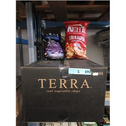 3 Cases of  Vegetable Chips & Kettle Popcorn
