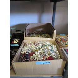 2 Large Boxes of Necklaces, Bracelets & More