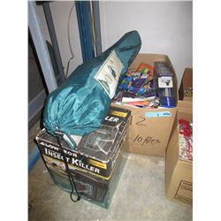 Camping Chair, Insect Killer & Children's Toys