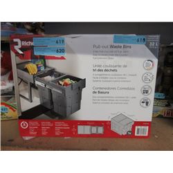 New 2-Bin Pull Out Waste Bins
