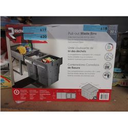 New 2-Bin Pull Out Waste Bins