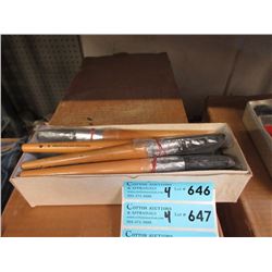 4 Dozen New #8 Artist's Bristle Brushes