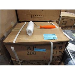 4 Dozen New 7-1/2" Handled Paint Rollers
