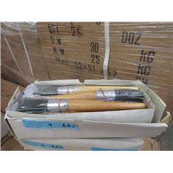 4 Dozen New #8 Artist's Bristle Brushes