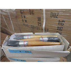 4 Dozen New #8 Artist's Bristle Brushes
