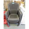 6 Resin Adirondack Patio Chairs
