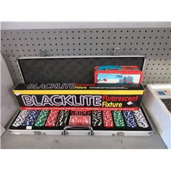 Poker Set, Lunch Box & Black Light