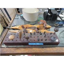 Vintage Skate Blade, Drill Bits & Horse Brass