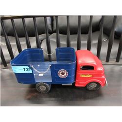 1950s Structo Texaco Oil Barrel Delivery Truck