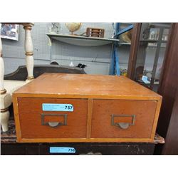 Vintage Wood Card File