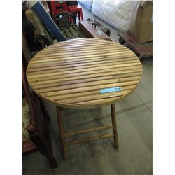 Portable Bamboo Patio Table