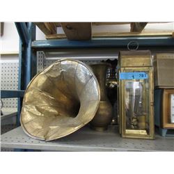 Brass Lantern, Vases & Gramophone Part