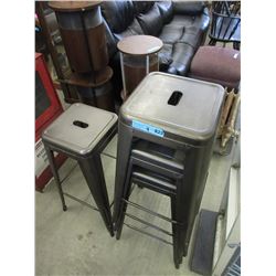 4 Metal 30" Stools