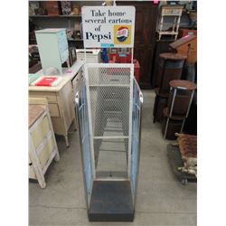 Vintage Metal Retail Pepsi Display Stand