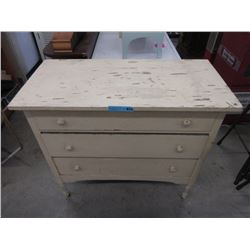 Vintage 3 Drawer Wood Dresser