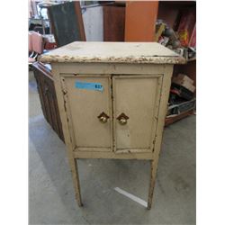 Vintage Small Wood 2 Door Cabinet