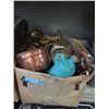 Image 1 : Box Lot of Metal Decor & Other Goods