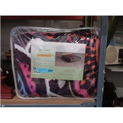 New Queen Size Purple Plush Throw