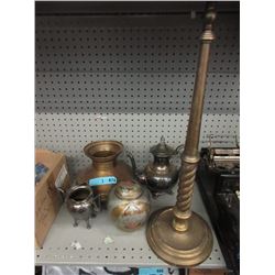 5 Assorted Metal Decor Pieces