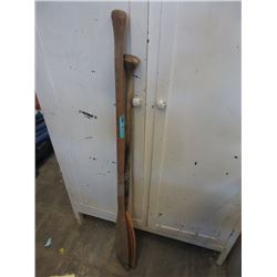 2 Wood Paddles