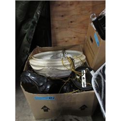 Ceramic Chandelier, Bookends & More