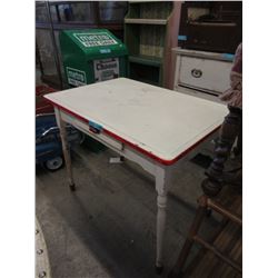 Vintage Metal Top Kitchen Table