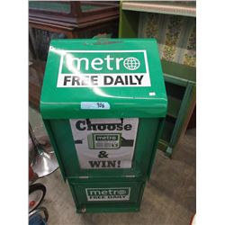 Metro Free Daily Sidewalk Newspaper Stand