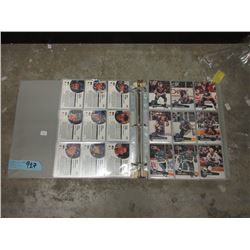 Binder Full of Hockey Trading Cards