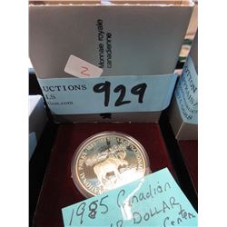 1985 Canadian Silver Dollar Coin - .500 Silver